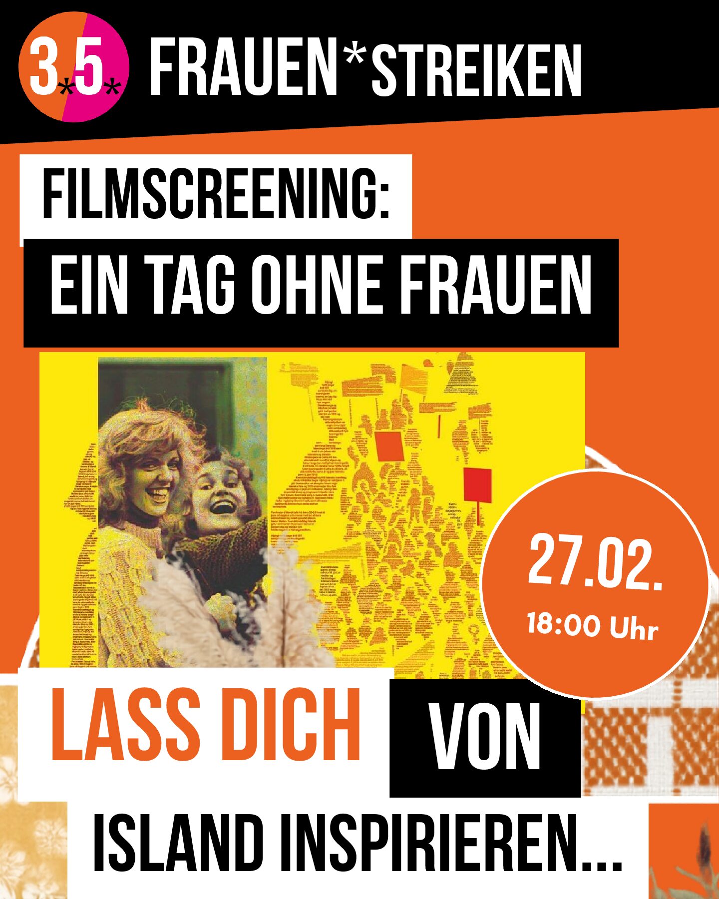 FRAUEN* machen FILMABEND – Ein Tag ohne Frauen